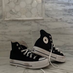 Converse Black and White High-Tops